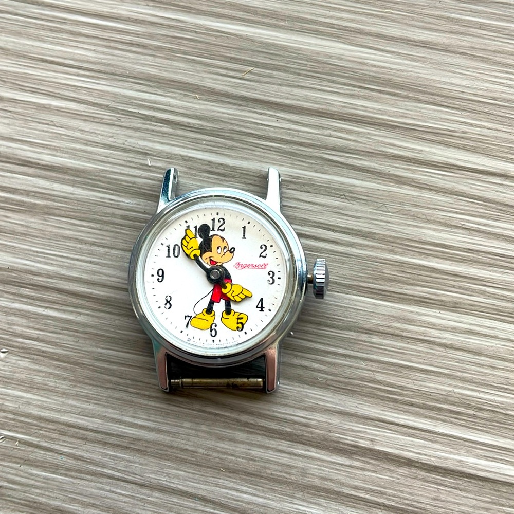 Mickey Mouse watch head.Ingersol 1970